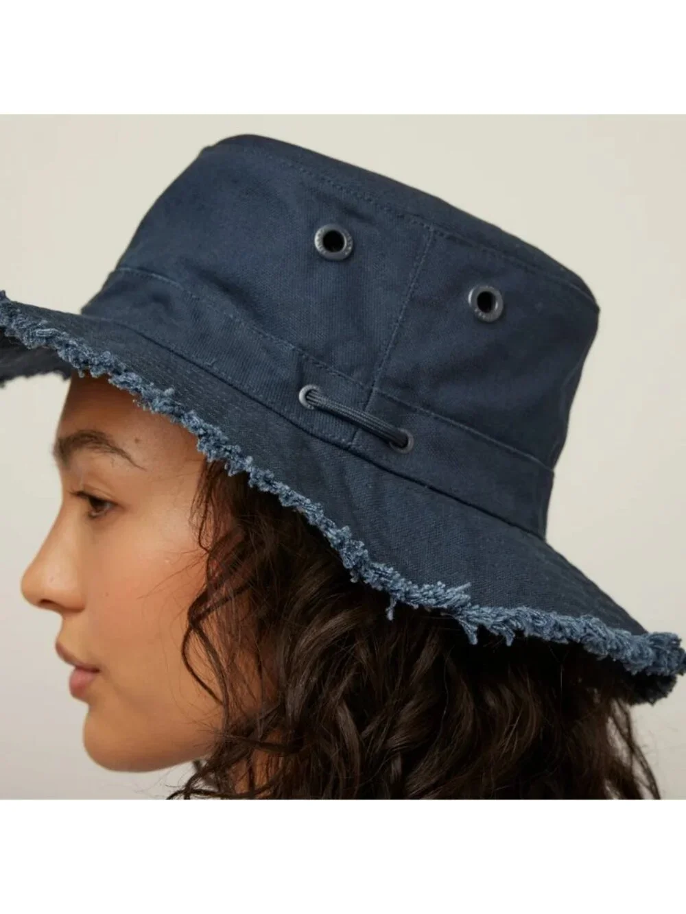 Tilley T3 Vintage Fringe Wanderer Hat MSRP$110 Navy Blue Small